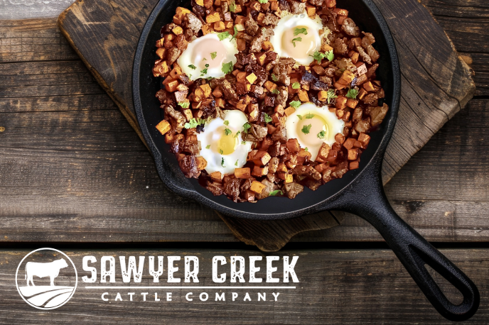 Sawyer Creek Sweet Potato & Pork Breakfast Skillet