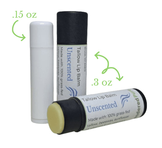 Unscented Tallow Lip Balm