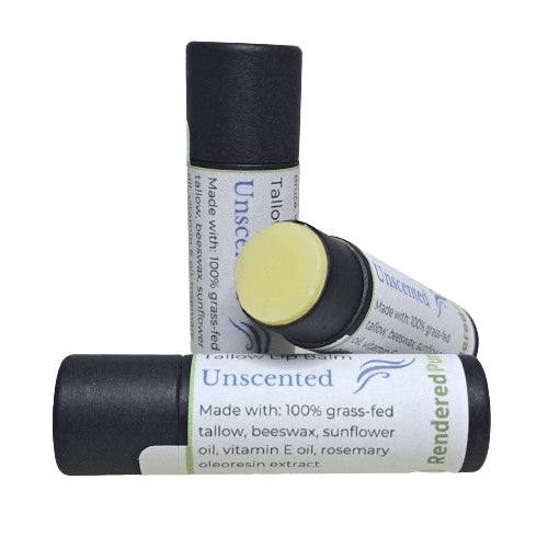 Unscented Tallow Lip Balm